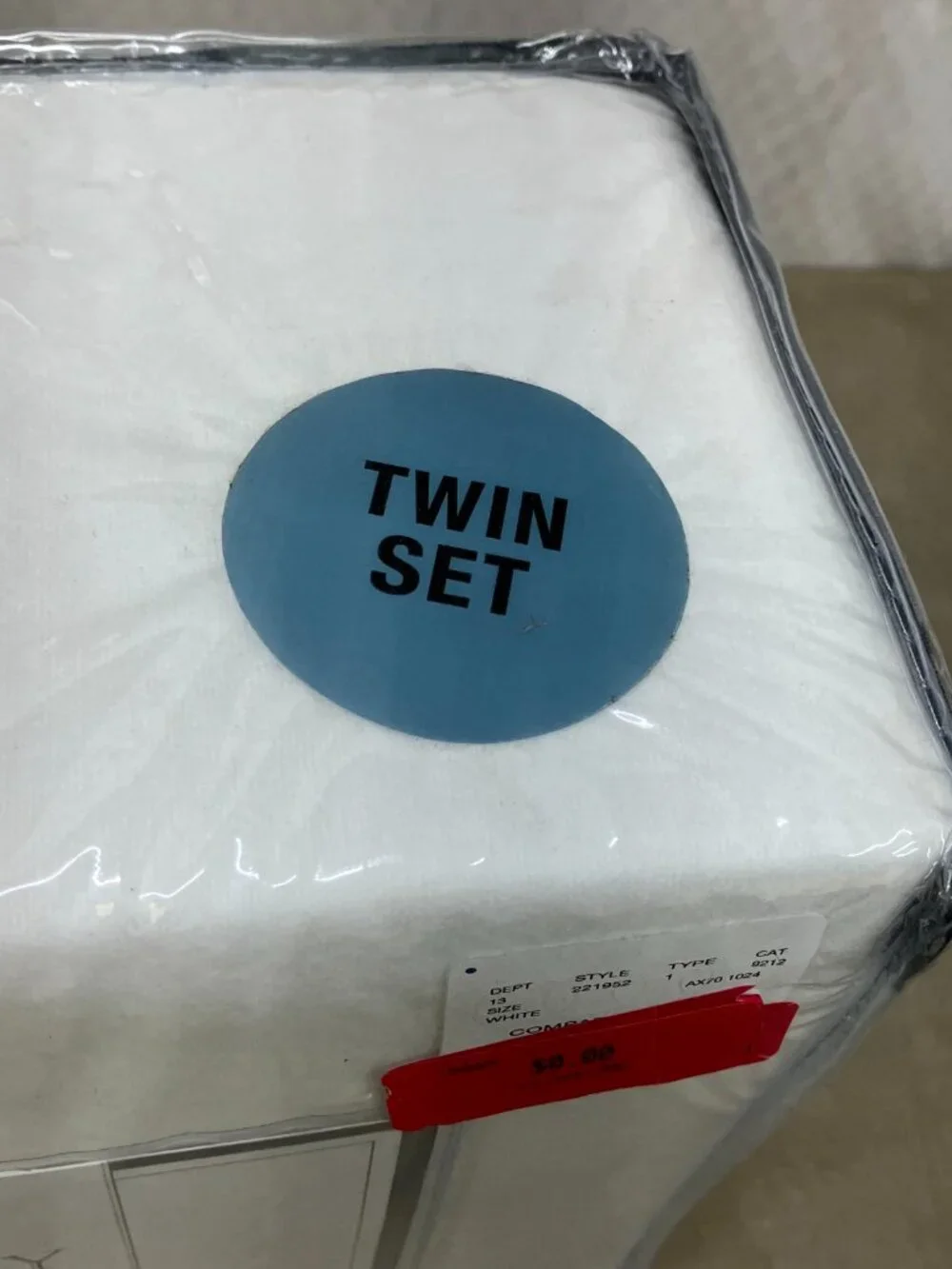 Turkish Flannel Twin Sheet Set White 100% Cotton 3Pc Bedding Twin Pillowcase